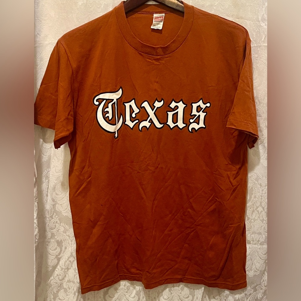 Vintage Texas Longhorn UT Burnt Orange Women’s Tee Size Large by Soffe